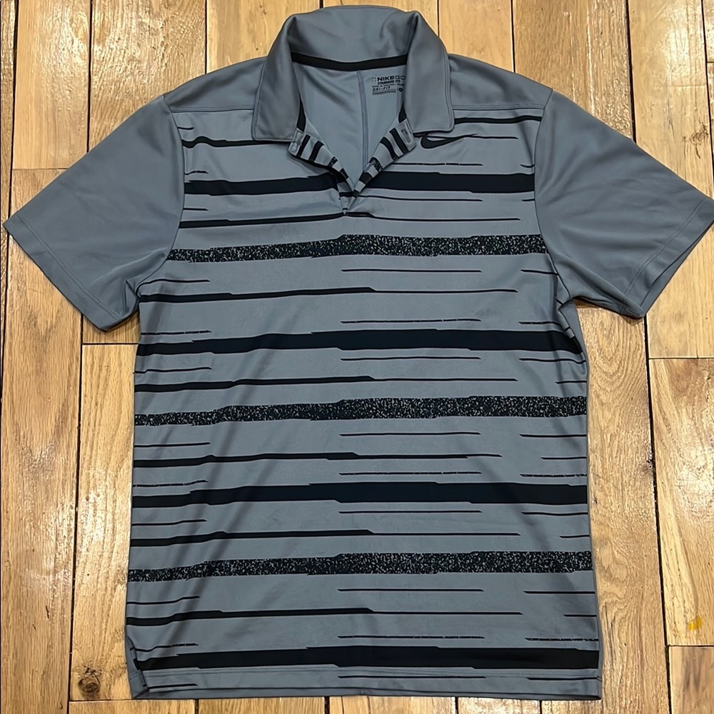 2/40 Nike Golf Gray Striped Men's Shirt